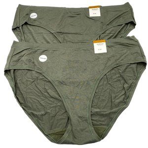 Alfani high cut Olive panties size 1X 2X 3X plus size ultra‎ soft Stretchy
